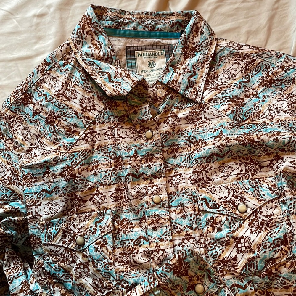 Western pearl snap long-sleeve shirt